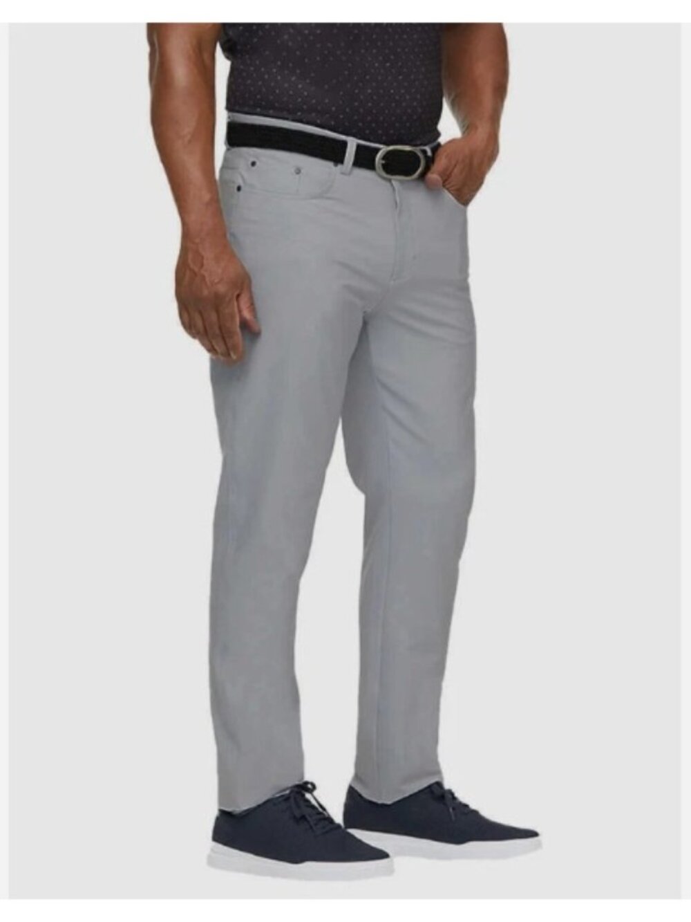 Greg Norman Mens Ultimate 5 Pocket Pants-Gray-38x30-NWT